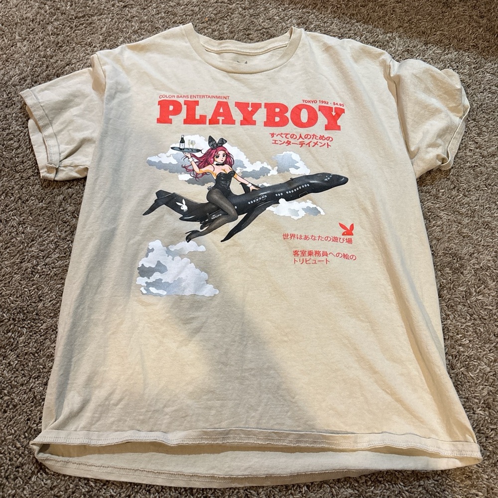 Playboy Kids Graphic T-Shirt - Beige